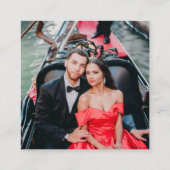 Italien Pass Wedding QR Begleitkarte (Rückseite)