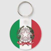 Italien Patrioten & Italienische Fahne Mode / Spor Schlüsselanhänger (Rückseite)