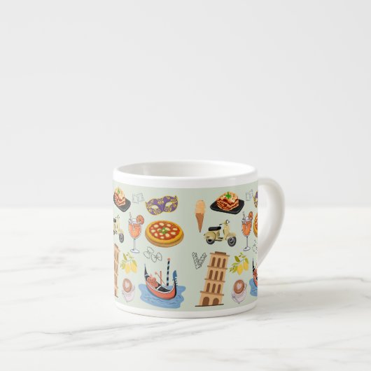 Italien perfekter Urlaub Espressotasse (Vorderseite Rechts)