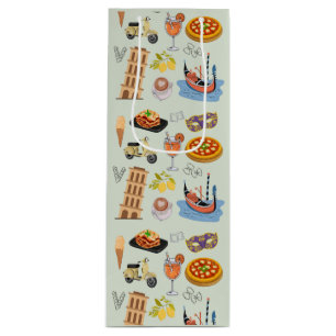 Italien perfekter Urlaub Geschenktüte Für Weinflaschen