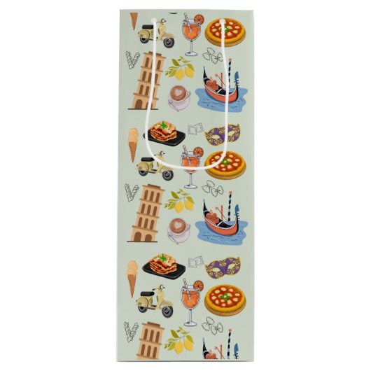 Italien perfekter Urlaub Geschenktüte Für Weinflaschen (Vorderseite)