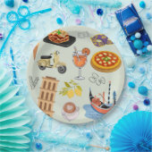 Italien perfekter Urlaub Pappteller (Party)
