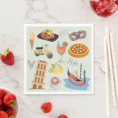 Italien perfekter Urlaub Serviette (Beispiel)