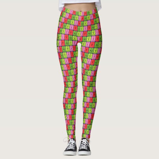 Italien - Periodensystem patriotische Leggings 1 (Vorderseite)