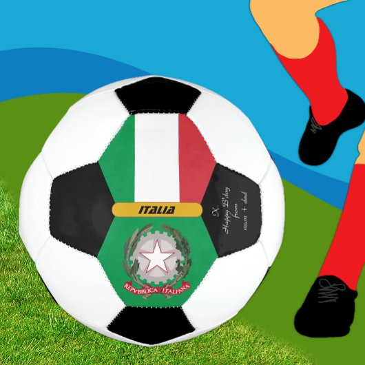 Italien Personalisiert, Flagge, Foto Fußball-Ball Fußball