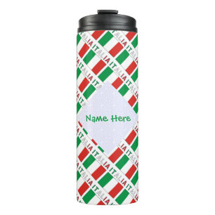Italien Personalisierte Fliesenflagge Thermosbecher