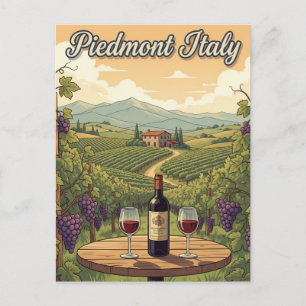Italien Piedmont Travel Postkarte