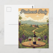 Italien Piedmont Travel Postkarte (Vorne/Hinten)