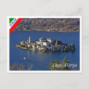 Italien - Piemont - See d'Orta - Postkarte