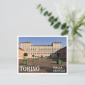 Italien - Piemont - Turin - Burgplatz - Postkarte (Stehend Vorderseite)