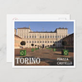 Italien - Piemont - Turin - Burgplatz - Postkarte (Vorne/Hinten)