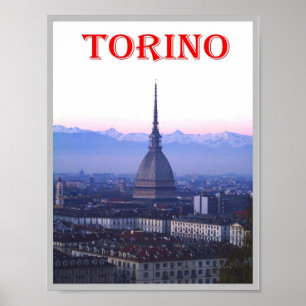 Italien - Piemont - Turin - La Mole Antonelliana - Poster