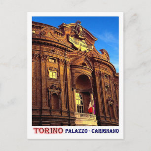 Italien - Piemont - Turin - Schloss Carignano - Postkarte
