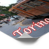 Italien - Piemont - Turin - Straßenbahn - Poster (Ecke)