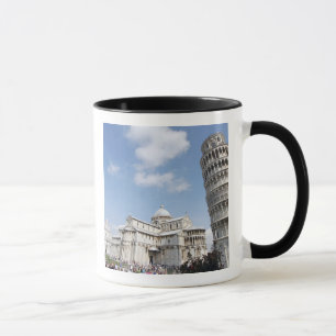 Italien, Pisa. Kathedrale, Baptisterium und Schief Tasse