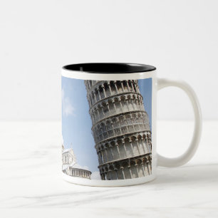 Italien, Pisa. Kathedrale, Baptisterium und Schief Zweifarbige Tasse