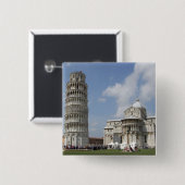 Italien, Pisa. Mietturm von Pisa und Button (Vorne & Hinten)