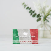 Italien Pizza Business Loyalty Punch Card Treuekarte (Stehend Vorderseite)