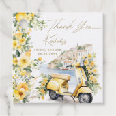 Italien Positano Amalfi Vespa Brautparty Geschenkanhänger (Vorderseite)