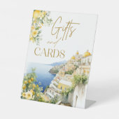 Italien Positano Gifts Cards Brautparty Sockelschild (Vorderseite)