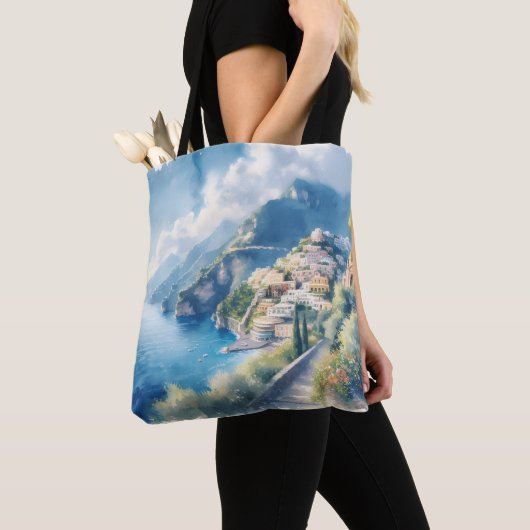 Italien Positano Romantisches Geschenk für das Jub Tasche (Von Nahem)
