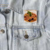 Italien, Positano. Teigwaren und Auberginen Button (Beispiel)