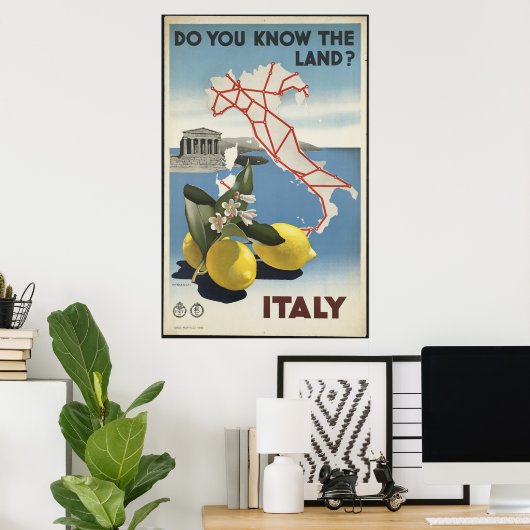 Italien Poster (Heimbüro)