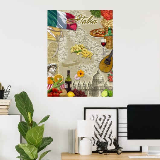 Italien Poster (Heimbüro)
