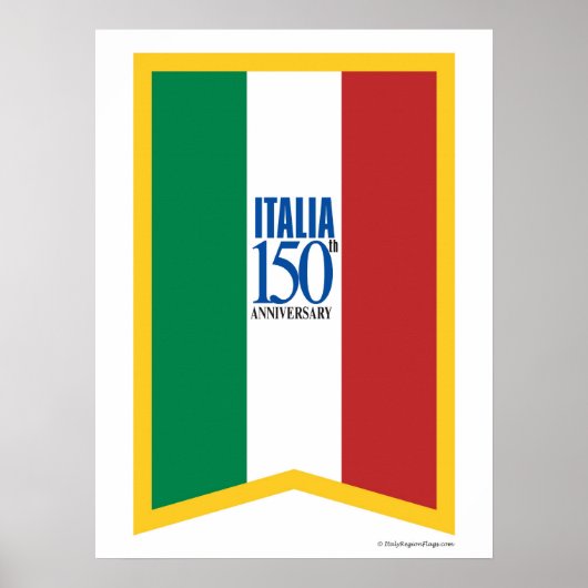 Italien Poster zum 150. Jahrestag (Vorne)