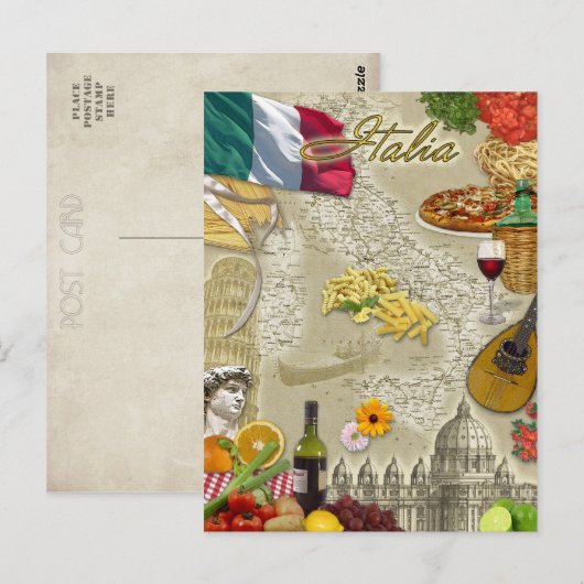 Italien Postkarte (Vorne/Hinten)