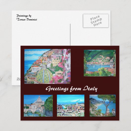 Italien - Postkarte (Vorne/Hinten)