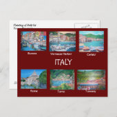 Italien - Postkarte (Vorne/Hinten)