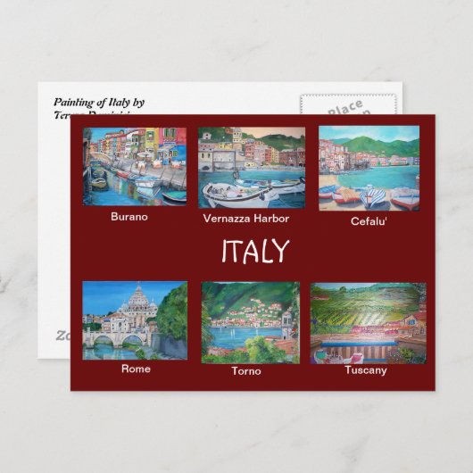 Italien - Postkarte (Vorne/Hinten)