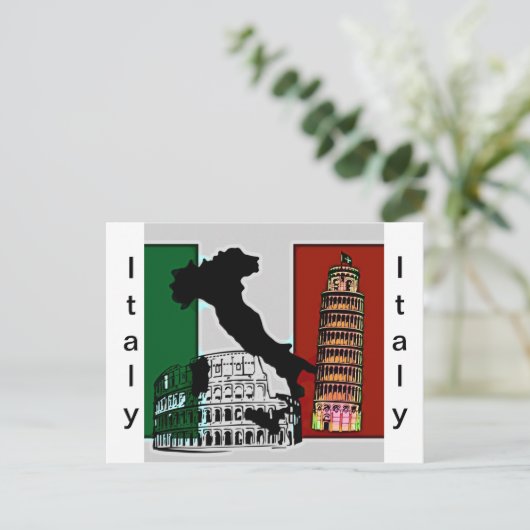 Italien Postkarte (Stehend Vorderseite)