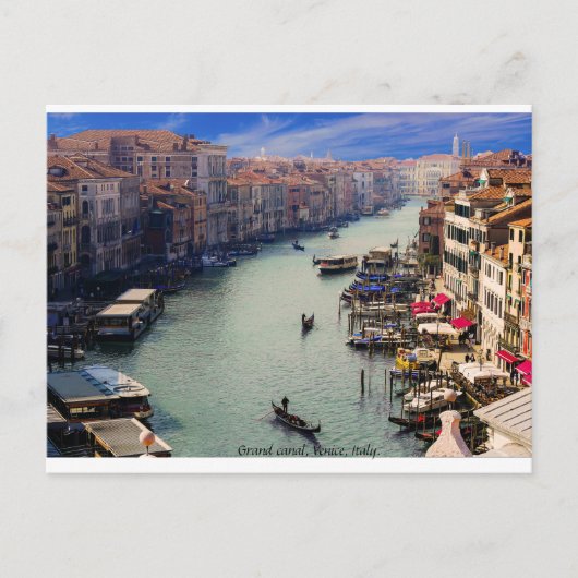 Italien Postkarte, Canale Grande, Venedig. Postkarte (Vorderseite)