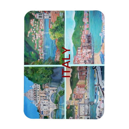 Italien Premium Flexi Magnet (Vertikal)