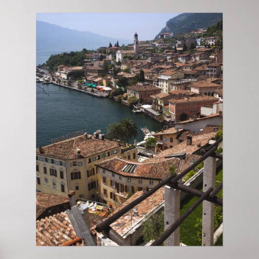 Italien, Provinz Brescia, Limone sul Garda. Stadt Poster (Vorne)