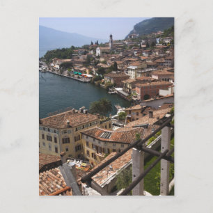 Italien, Provinz Brescia, Limone sul Garda. Stadt Postkarte
