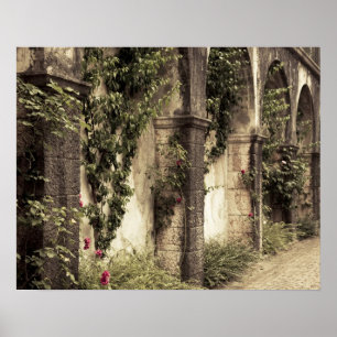 Italien, Provinz Brescia, Riviera Gardone. Garten Poster