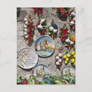 Italien, Provinz Brescia, Sirmione. Souvenirs. Postkarte