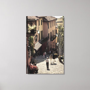 Italien, Provinz Como, Bellagio. Salita 2 Leinwanddruck