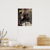 Italien, Provinz Como, Bellagio. Salita Poster (Küche)