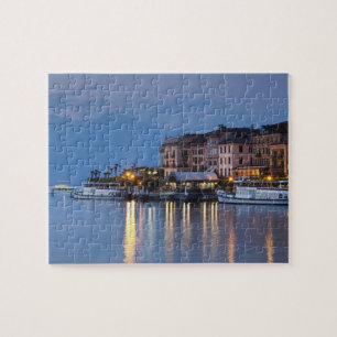 Italien, Provinz Como, Bellagio. Stadtansicht, Puzzle