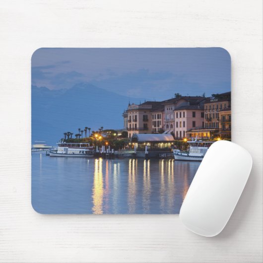 Italien, Provinz Como, Bellagio. Stadtsicht, Mousepad (Mit Mouse)