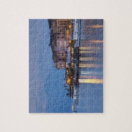 Italien, Provinz Como, Bellagio. Stadtsicht, Puzzle (Vertikal)