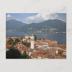 Italien, Provinz Como, Menaggio. Stadtansicht und Postkarte
