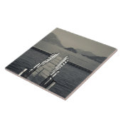 Italien, Provinz Como, Tremezzo. Seehecht Fliese (Seite)