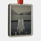 Italien, Provinz Como, Tremezzo. Seehecht Ornament Aus Metall (Rechts)