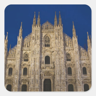 Italien, Provinz Mailand, Mailand. Mailänder Dom, Quadratischer Aufkleber