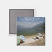 Italien, Provinz Verona, Brenzone. Gardasee Magnet (Vorderseite/Rückseite)